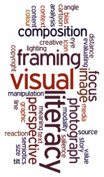 wordle of visual literacy